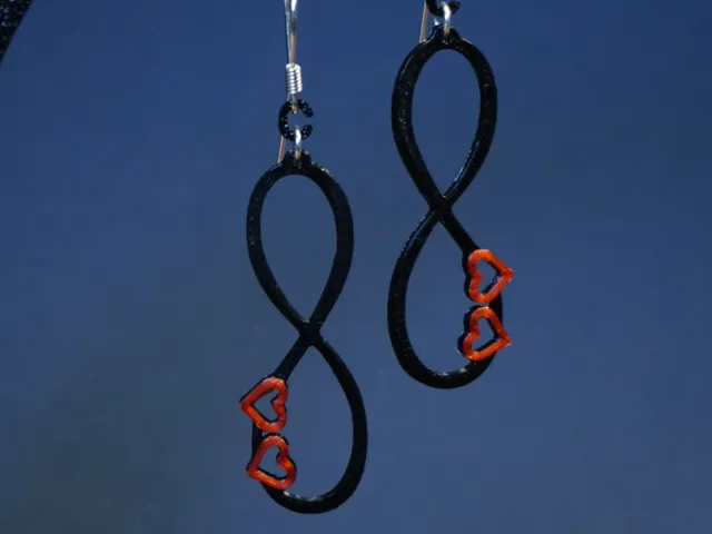 Earrings heart infinity (no AMS)