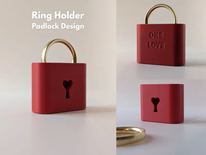 One Love – Ring Holder (Padlock Design)