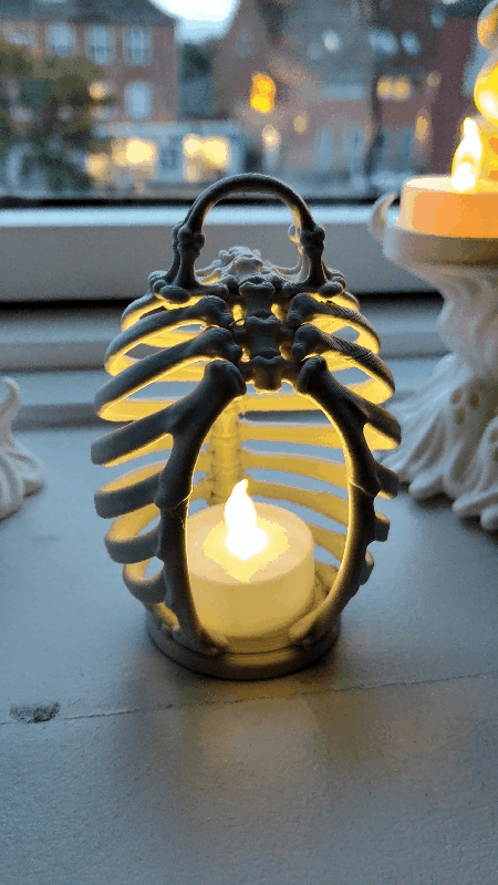 Ribcage Lantern - Gothic Halloween - 1