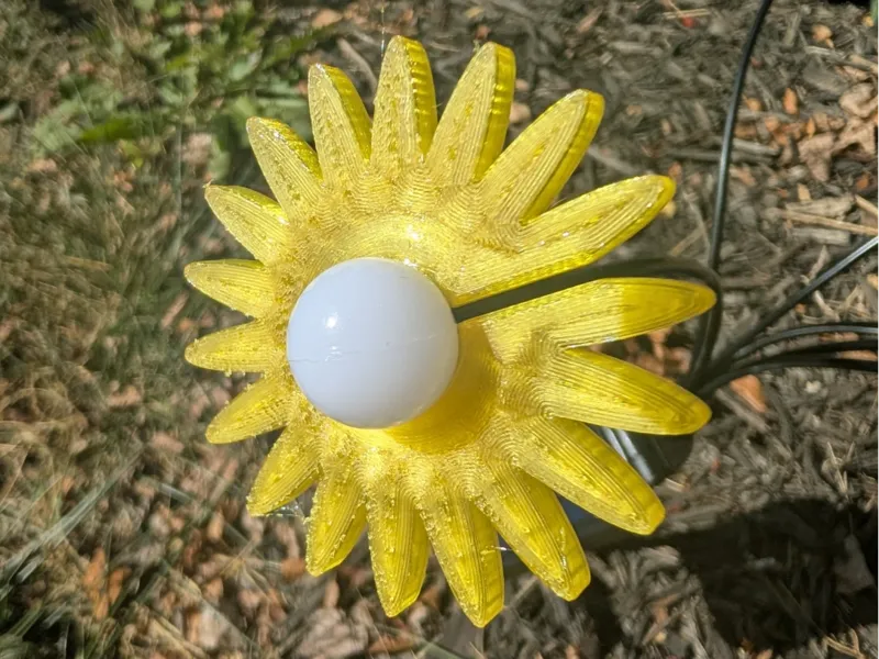Solar Light Flower Attachment