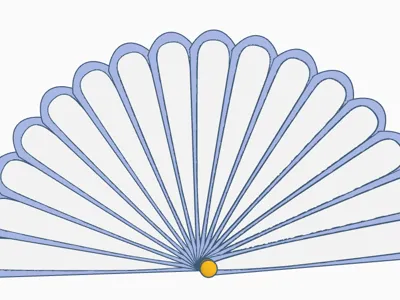 Hand Fan with flower design