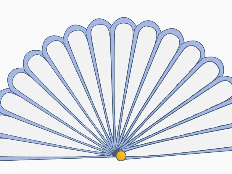 Hand Fan with flower design