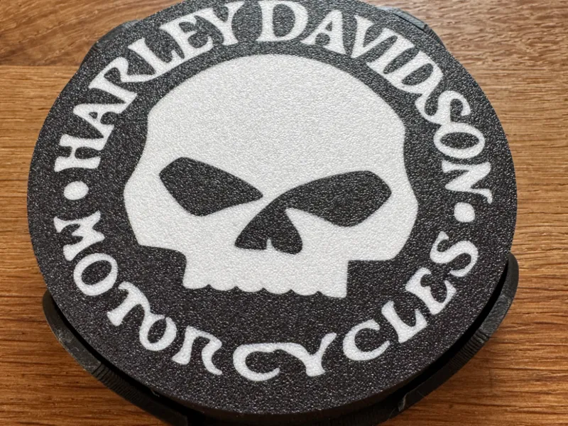 Untersetzer Harley Davidson skull