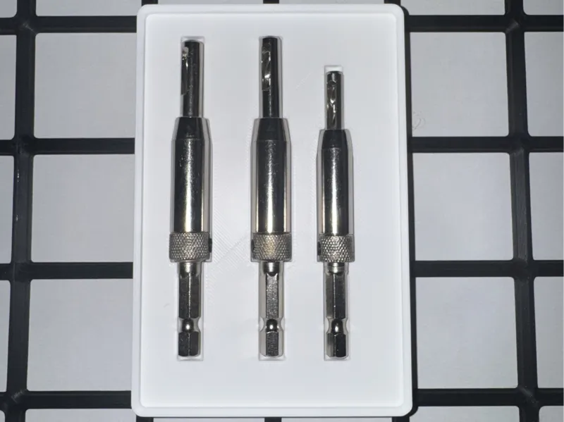 Gridfinity Bin for Self Centering Drill Bits