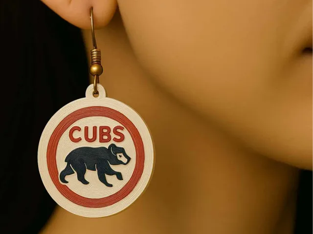 Chicago Cubs Baseball earrings