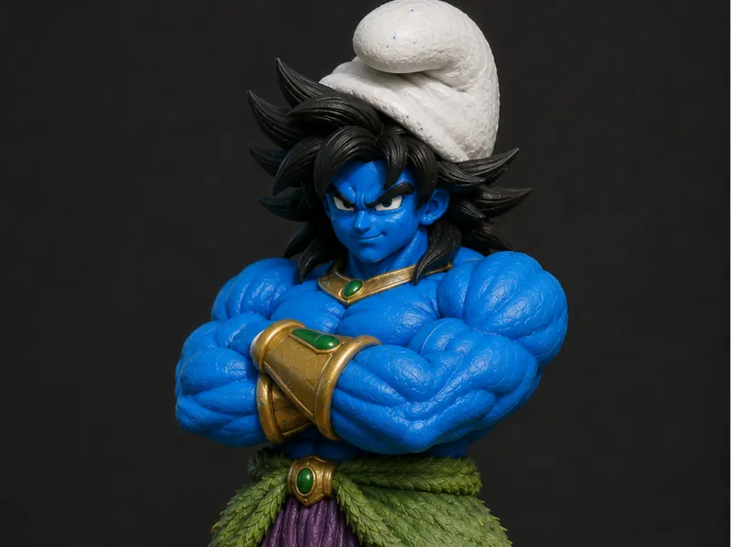 Broly Smurfs x Dragonball Edition * 25cm