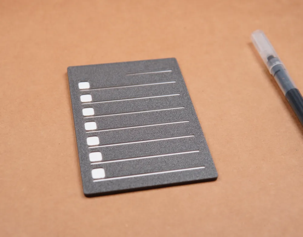 Index Card | Task Card | To-Do List | Index Card - Free 3D Print Model ...