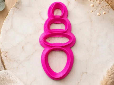 Cortador para modelado: Cortador para pendientes orgánico — referencia de MakerWorld