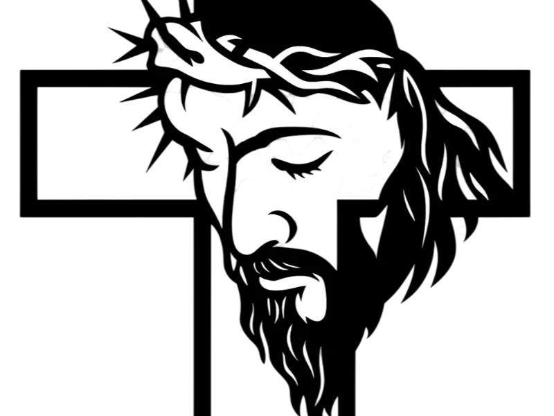 Wall decoration Jesus and the cross