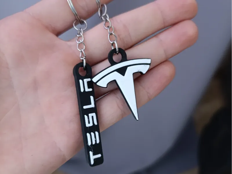 Tesla Keychain