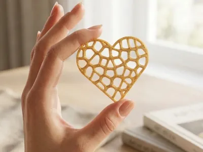 Decorative Voronoi Style Heart