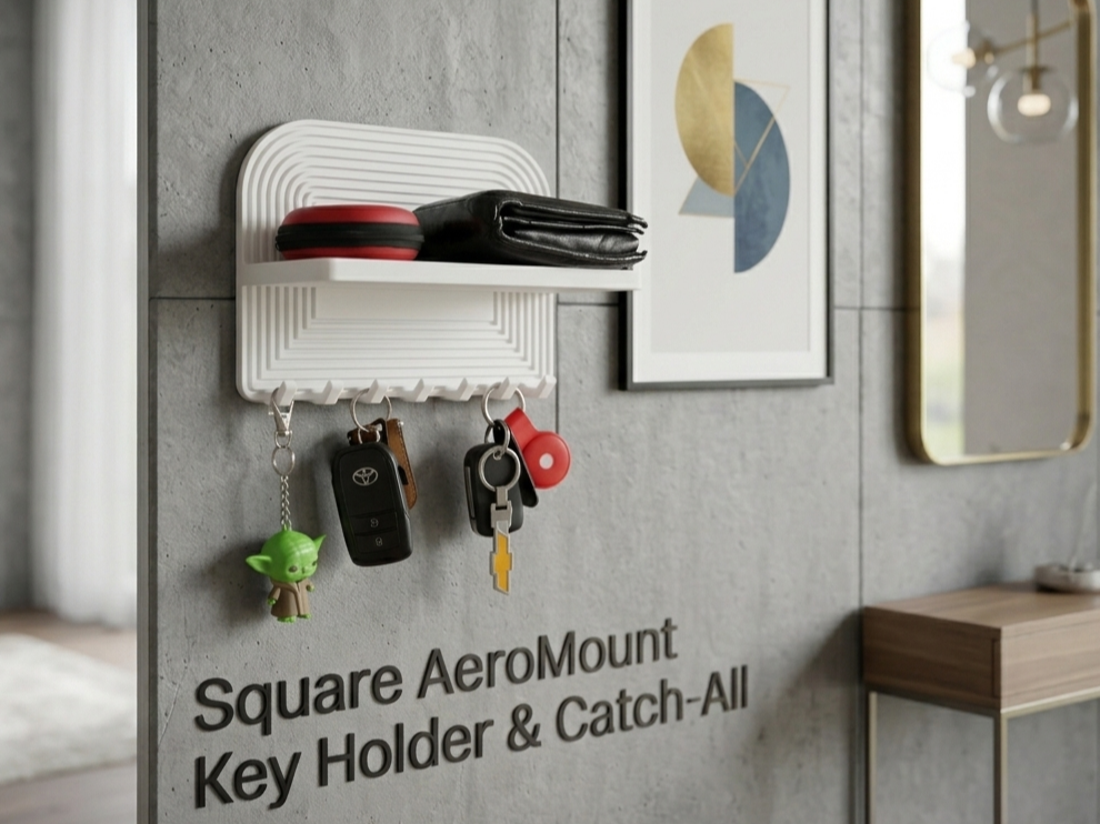 Square AeroMount Key Holder & Catch-All