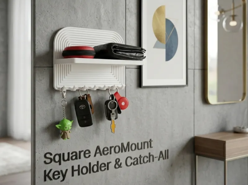 Square AeroMount Key Holder & Catch-All