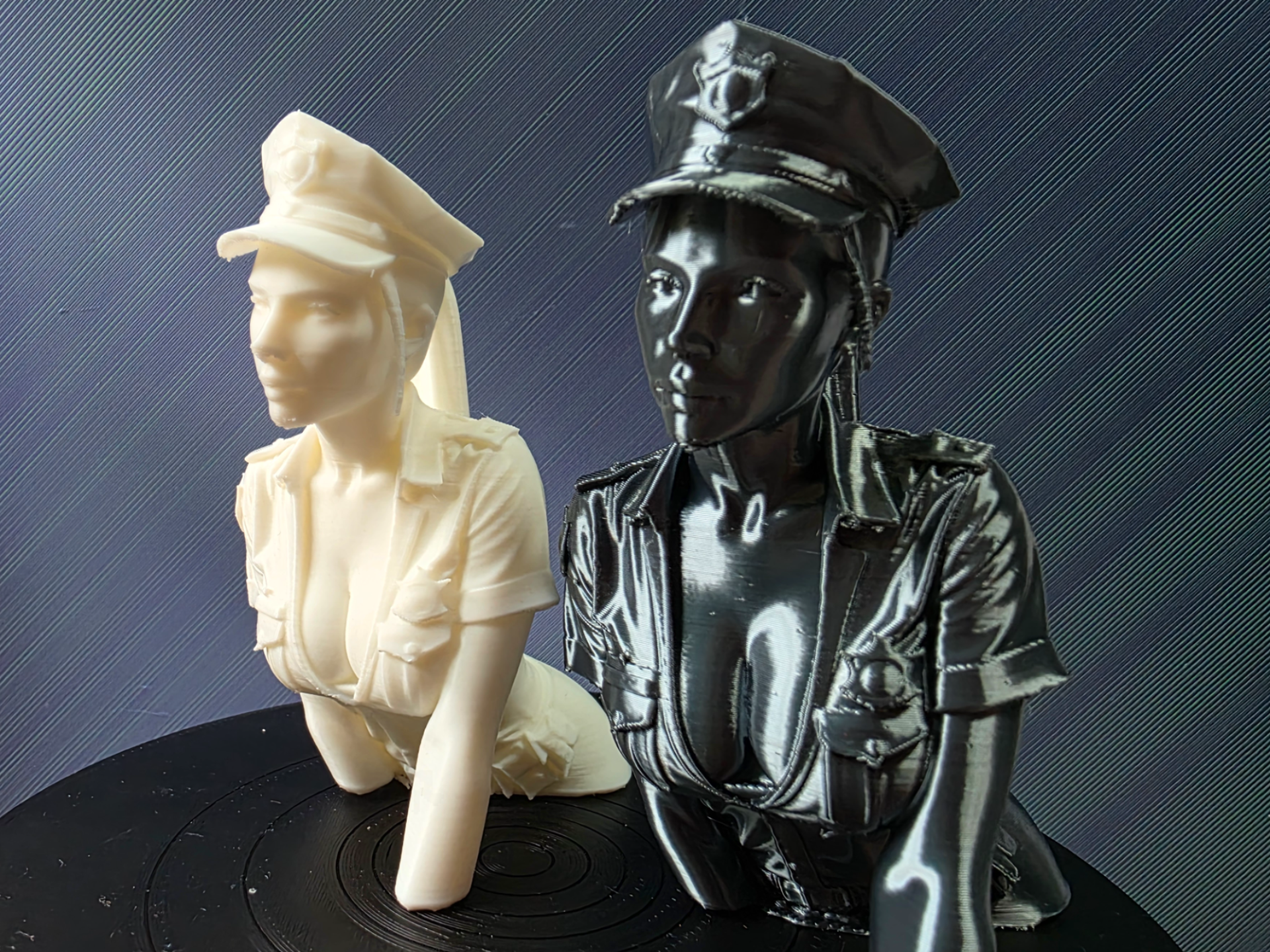 sculpture of a policewoman