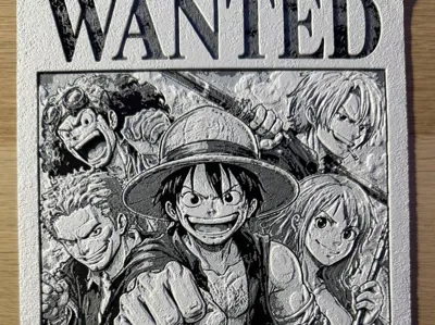 Locandina " WANTED" Luffy e amici