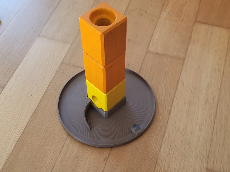 Quadrilla marble catcher base and connectors