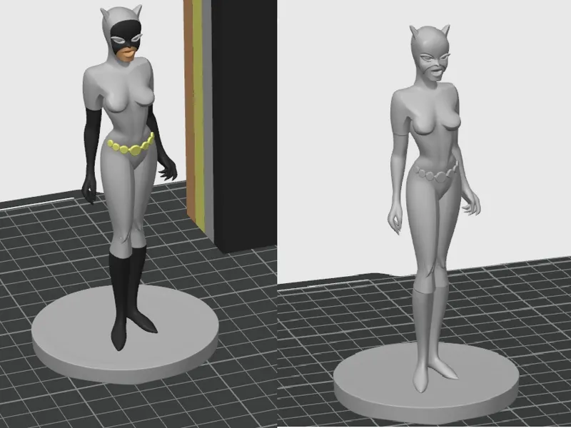 Catwoman animated 4 colors/ 1 color