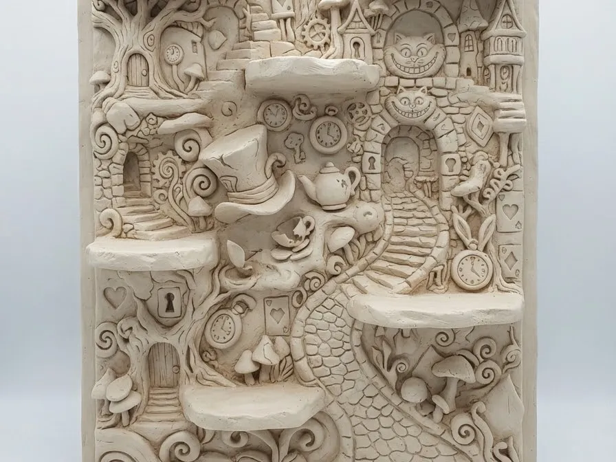 Estante o repisa: Alice In Wonderland Background. Referencia del modelo original.