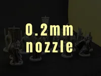 Swordmen and Banner bearer (0.2mm nozzle)
