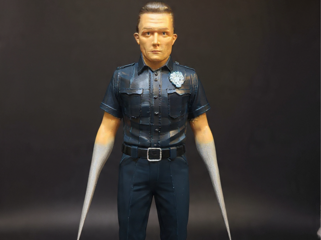 terminator t-1000 figure 248mm snap fit knife arm