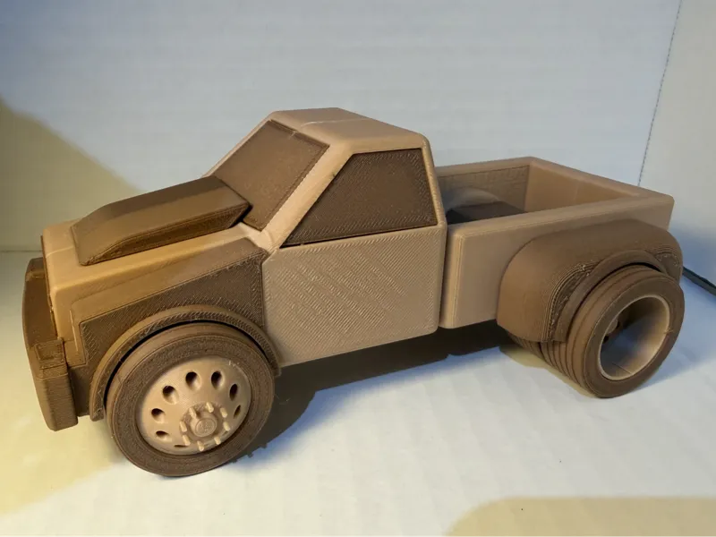 Wood Toy Dually Truck