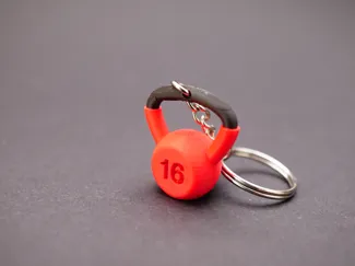 Keychain Kettlebell fitness fast print