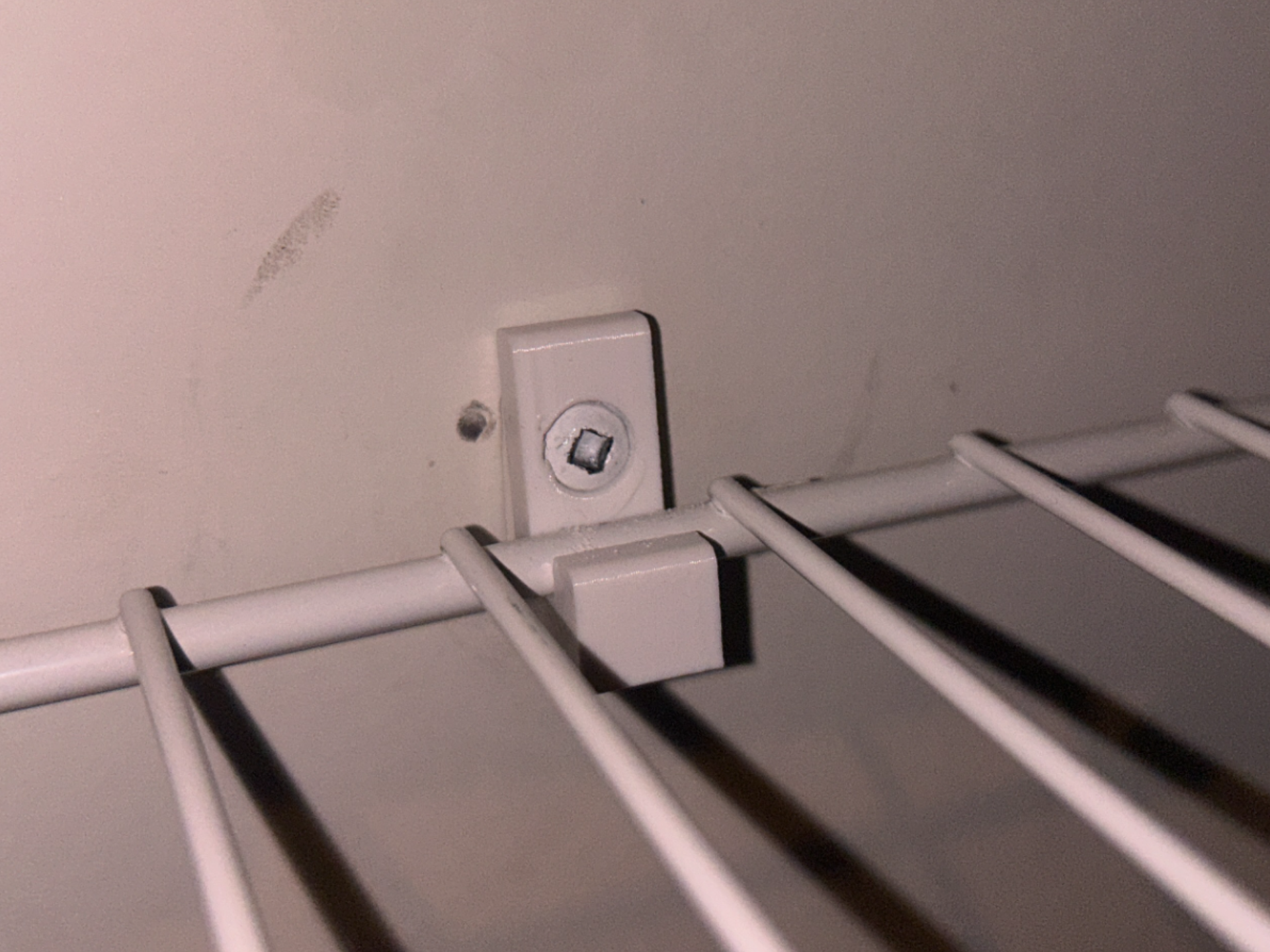 Wire Shelf Wall Support Clip