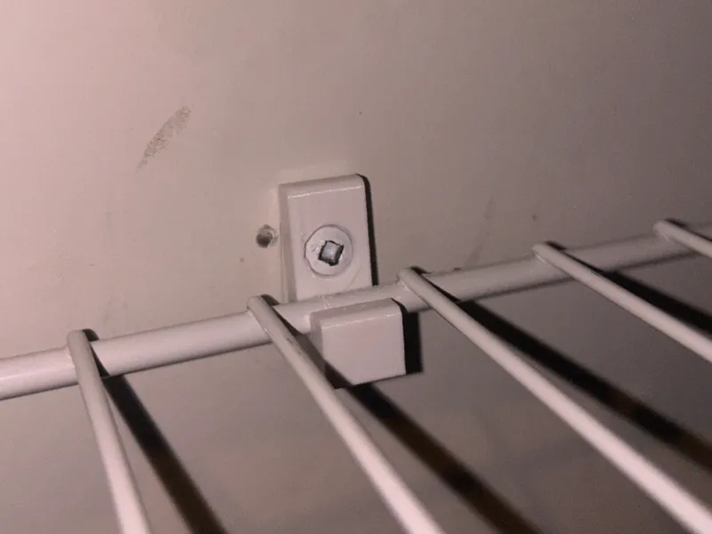 Wire Shelf Wall Support Clip