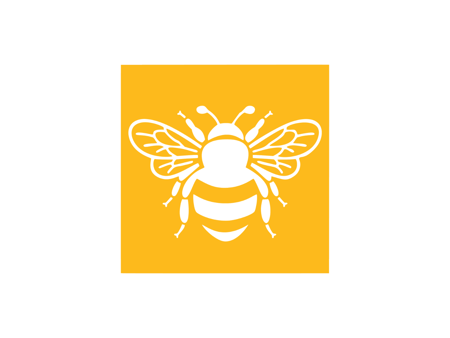 Bumble bee stencil