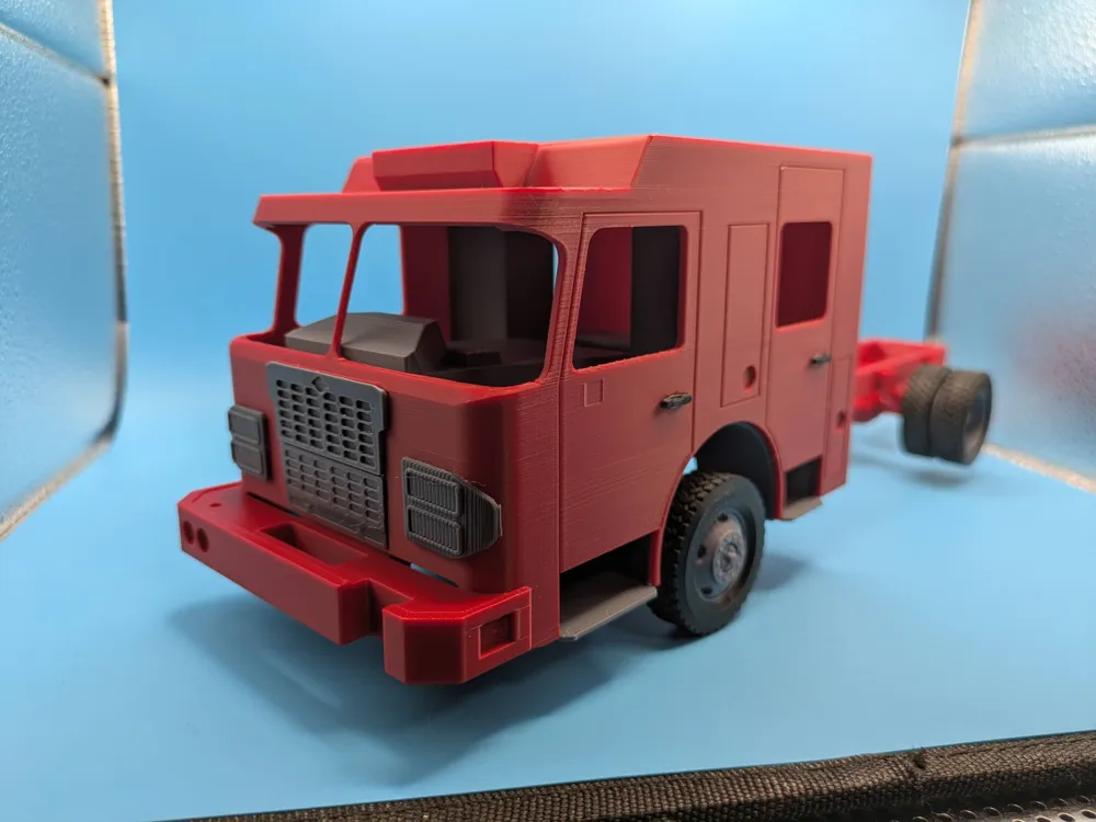 Toledo Fire Engine 7 (1/25 scale) - Free 3D Print Model - MakerWorld