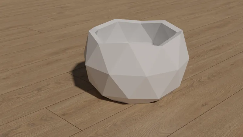 Low-Poly vase