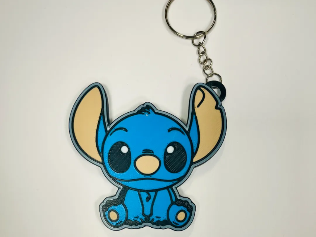 cute Stitch keychain - Free 3D Print Model - MakerWorld