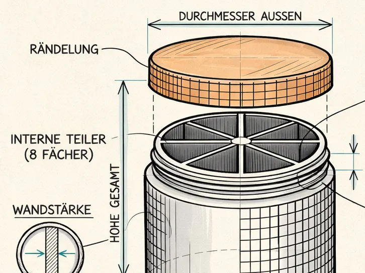 Aufbewahrungsbox Einstellbar