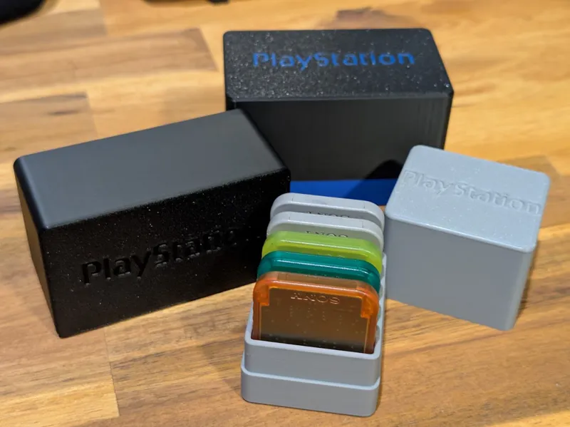 PlayStation Memory Card Storage Containers
