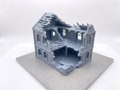 Modular Ruined House – 28mm Wargaming Terrain