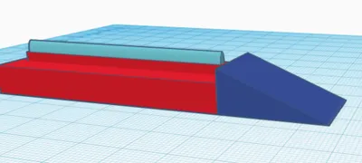 finger board ramp and rail