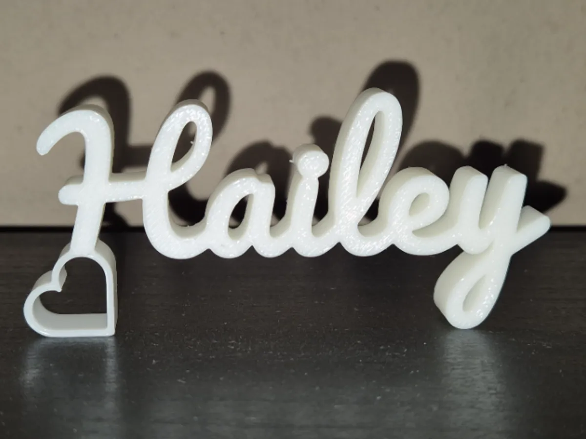 Haylee Sign Hailey Name Sign Display Decor - Free 3D Print Model - MakerWorld