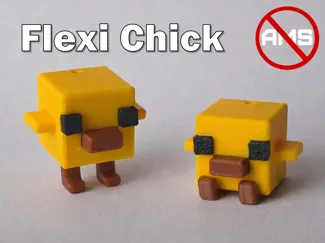 Minecraft Baby Chicken Keychain