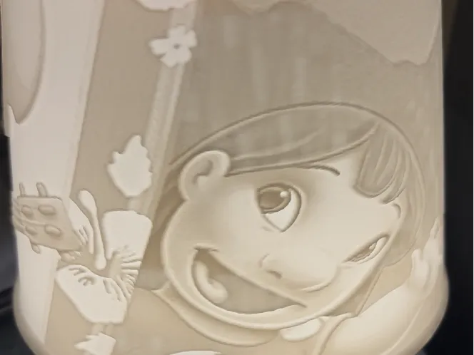 stitch lithophane lampshade