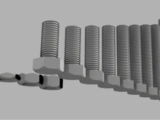 3D Printable  Nuts & Bolts Set (M3 to M16)