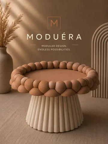 Letrero o emblema decorativo: MODUÉRA Bubble Top Modular Display — vista de referencia 3