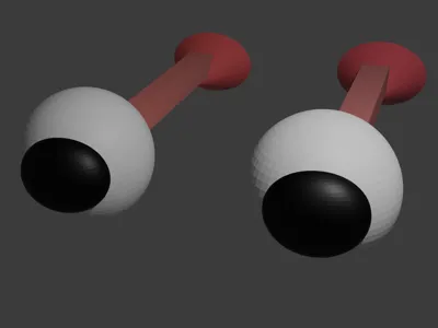 sticking out eyes