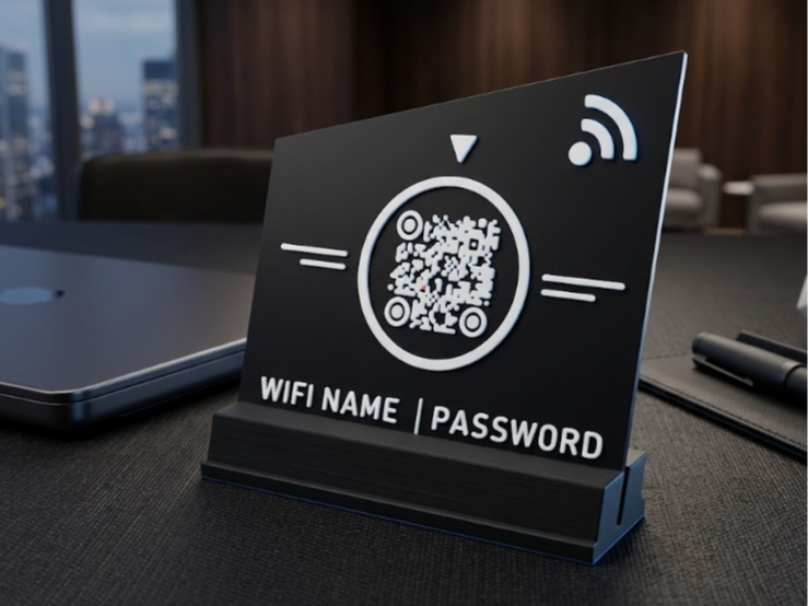 WiFi QR Code Stand 01