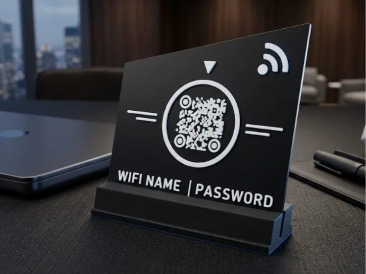 WiFi QR Code Stand 01