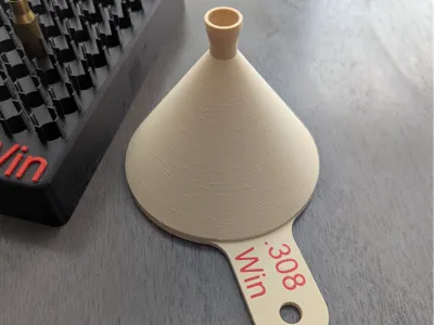 Zero Wobble .308 Win Powder Funnel