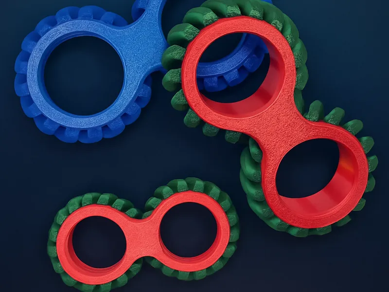 Helical Fidget v2 Smooth Bore (Snap Together)