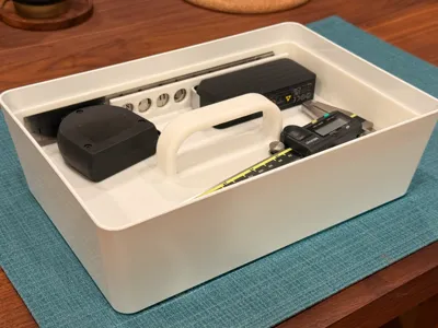 Ikea Kuggis storage box inner shelf with handle