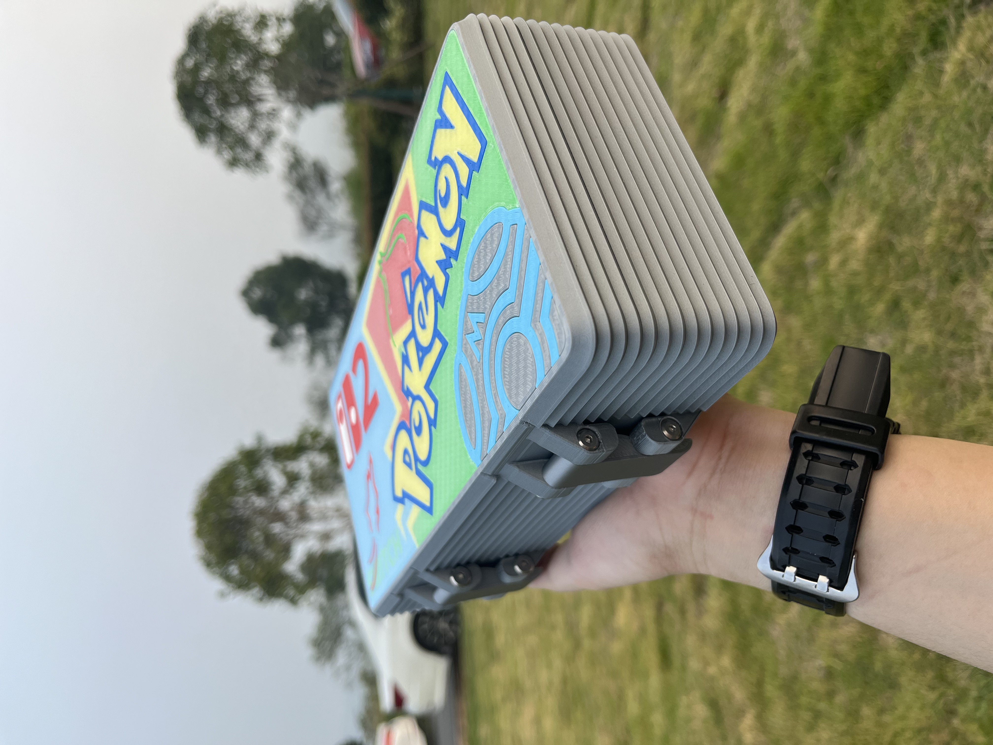 Miniatura 2 do modelo 3D Switch2 收纳盒 可更换磁吸面板图案的个性化收纳盒