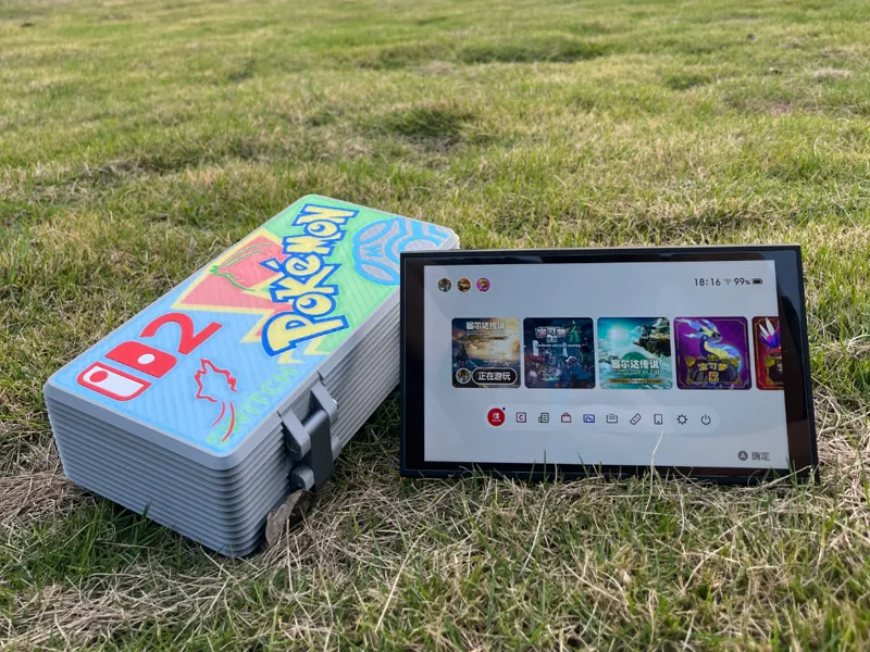 Switch2 收纳盒 可更换磁吸面板图案的个性化收纳盒