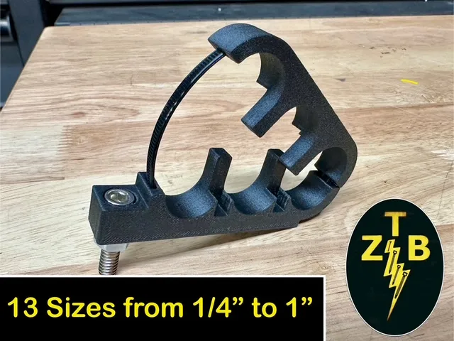"Zip Tie Buddy" Triple 2pcs Cable Clamp w/ Mount 